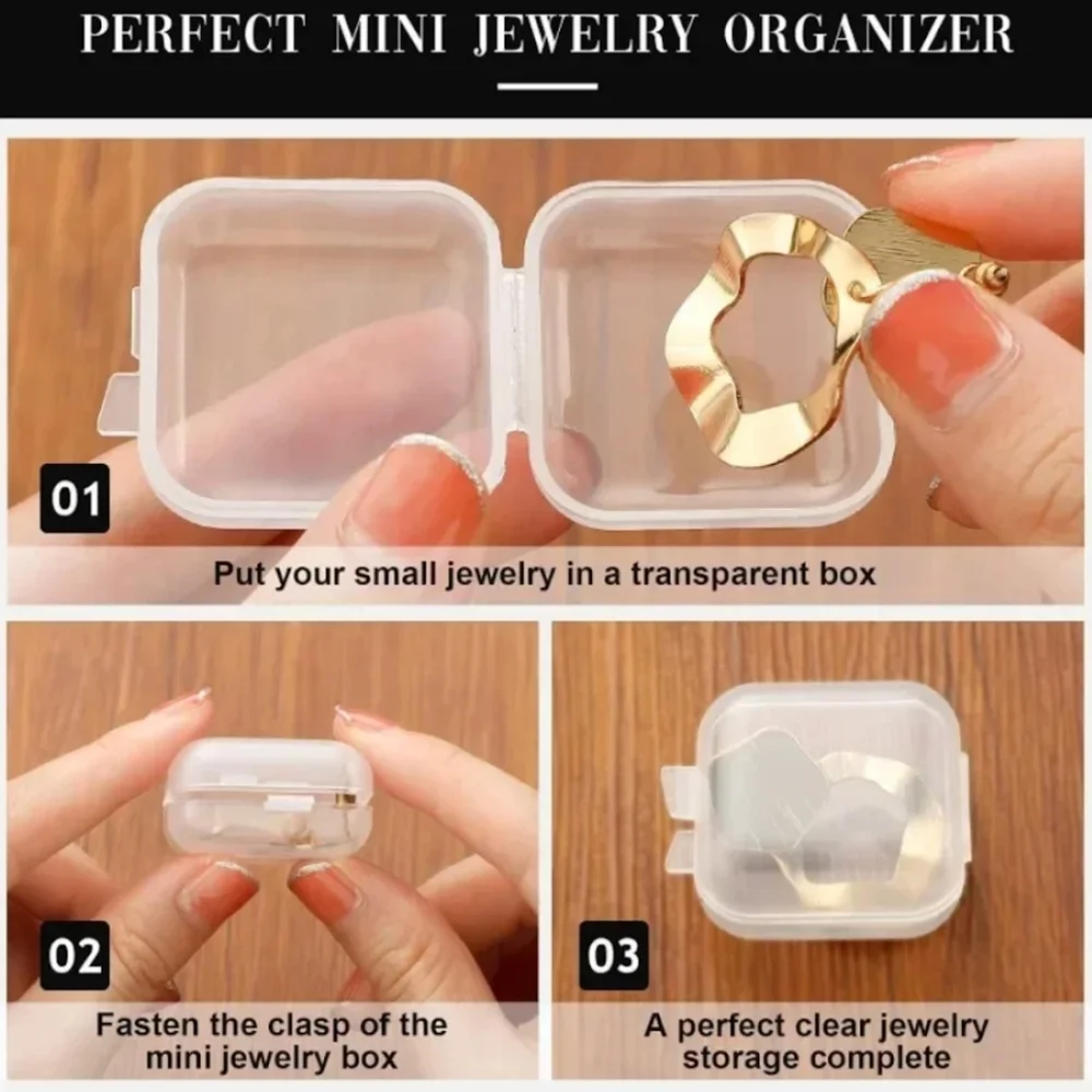 4 jewelry storage boxes